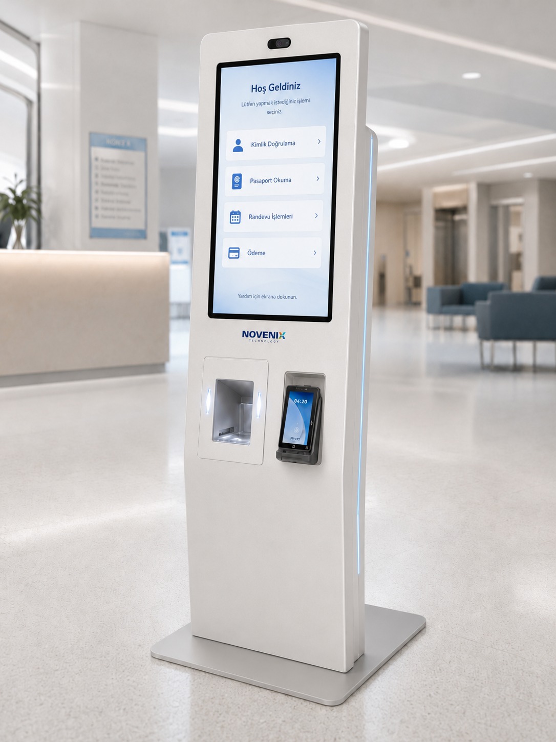 Kimlik Doğrulama Kiosk Kullanım Alanı